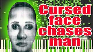 Cursed face chases man but it's MIDI (Auditory Illusion) | Selene Delgado López  Piano sound