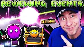 Reviewing Geometry Dash's NEW EVENTS / WRAITH CODES / Rewards