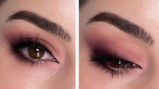 Smokey Eye Eyeshadow Tutorial Using Huda Beauty Cool Matte Obsessions Palette