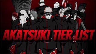 Akatsuki Tier List - Ranking The Akatsuki