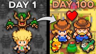 I Spent 100 Days In A Stardew Valley Pokemon Like… This is What Happened! (Rom Hack)