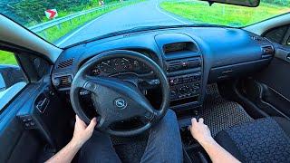 2002 Opel Astra - pov test drive on germany autobahn #opel #astra #nospeedlimit #autobahn