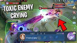 My Franco Hooks makes Enemy Cry and Toxic | Mobile Legends