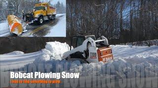 Plowing Snow~MACK Granite~BOBCAT T190