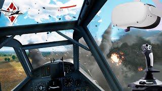 War Thunder 4k VR Simulator Battles Air Joystick Gameplay