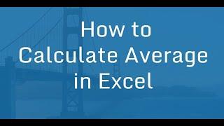 Using the Excel Average Formula | Average Functions | Tech Tutorials 2020