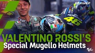 Valentino Rossi's Special Mugello Helmets!