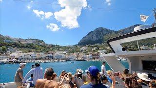by boat from Positano to Capri   4K