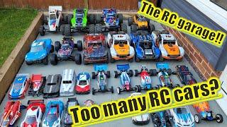 The Team RC3D Prints garage tour - Too many RC cars? Never!