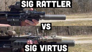 Sig Rattler vs. Sig Virtus- Suppressor Demonstration