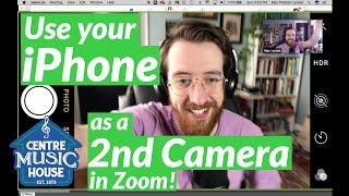 Use your iPhone as a 2nd Camera in Zoom Meetings