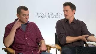 Thank You for Your Service || Jason Hall & Adam Schumann Junket Interviews || SocialNews.XYZ