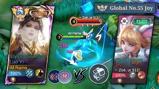 LUO YI SUPER EPIC COMEBACK!! NGERI PARAH SKILL TOP GLOBAL JOY INI DMG TOWER GAKADA HARGADIRINYA.