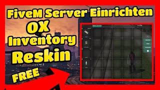 FiveM Server Einrichten # 602 // Ox Inventory Reskin für ESX und QBCORE FREE