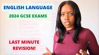 GCSE English Language Paper 1: 2024 Exams... Last Minute Revision | How To EASILY Pass This Paper!