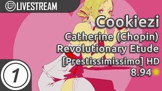 Cookiezi going GOD MODE on Revolutionary Etude [Prestississimo] 8.94* Almost Pass | Livestream!