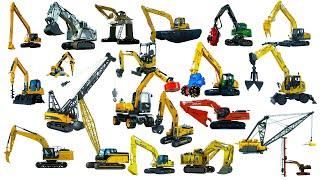 TEBAK JENIS ALAT BERAT  - Crane, Digger, Grapple, Auger, Clamshell, Crawler, Hammer Excavator