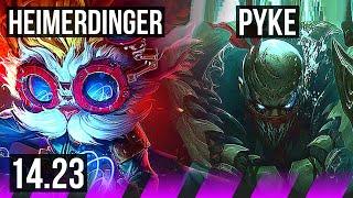 HEIMERDINGER & Ezreal vs PYKE & Caitlyn (SUP) | KR Diamond | 14.23