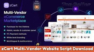 zCart Multi-Vendor eCommerce Marketplace Script Free Download || zCart php script free download