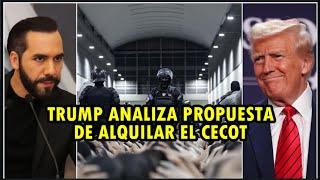 Trump analiza legalmente oferta de alquiler del Cecot en El Salvador