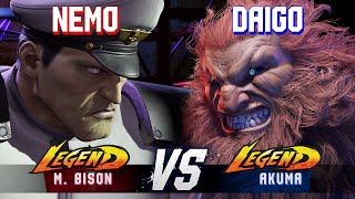 SF6 ▰ NEMO (M.Bison) vs DAIGO (Akuma) ▰ High Level Gameplay