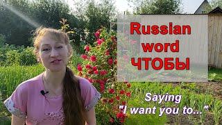 The Russian Word ЧТОБЫ | Using it in Complex Object Sentences