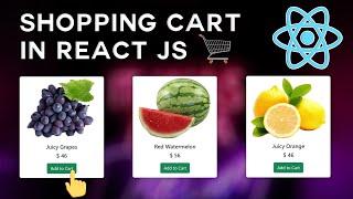 React js Shopping Cart for beginner | Easy Way to Add to cart reactjs | react js project beginner 