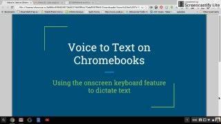 Onscreen Keyboard - Chromebooks (Voice to Text and Word Prediction)