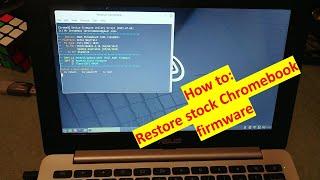 Chromebook Restore back to Stock Firmware