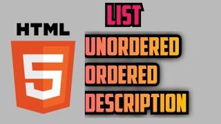 Html List unordered, ordered, description list || Html Tutorial in tamil || Sivas Infotech