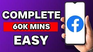 How To Complete Facebook Watch Time 60k Minute (2023)