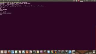 Calculator in terminal with Python, Ubuntu 16.04 LTS