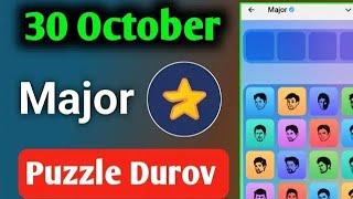 Major Puzzle Durov 30 October | 30 October Major Puzzle Durov |Major P