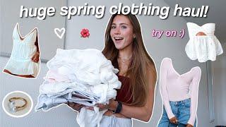 HUGE SPRING TRY ON CLOTHING HAUL 2024 *cute & trendy outfits*