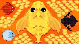 New Golden King Dragon Gameplay || Golden Age Mope.io