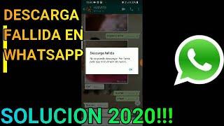  LA UNICA SOLUCION 2023 DESCARGA FALLIDA en WHATSAPP