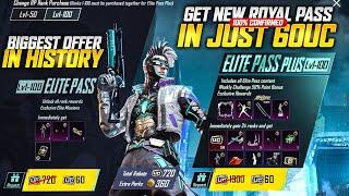 OMG  Get New Royal Pass In Just 60Uc 100% Guaranteed | Biggest Offer In History | Pubg Mobile