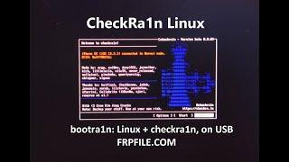 [CheckRa1n Linux] BootRa1n USB Run CheckRa1n without install for windows user