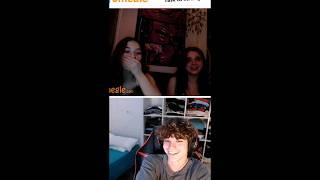 Cute girls reaction on Omegle  #shorts #kostyxd #omegle