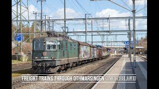 4K Freight Trains / Güterzug around Othmarsingen (CH) - March 2020