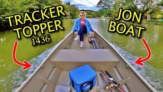 Tracker Topper 1436 Jon Boat Water Test and Review! (2.6 HP Outboard)