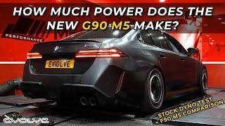 Does the G90 M5 really make 727HP? Stock Dyno Runs to find out!