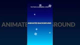 Animated Background HTML CSS #shorts