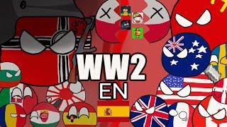 LA SEGUNDA GUERRA MUNDIAL WW2 COUNTRYBALLS, COLABORACIÓN: @mikeleitor @DanixAnimation @hgritoss