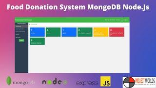 Food Donation System mongoDb Node.Js Project with Source Code