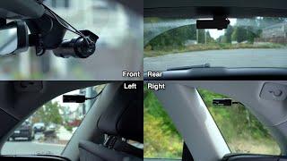 4 Channel Dashcam Setup: 360 Degree Recording