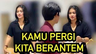 PRANK DERBY ,PAMIT PERGI DAN KASI SESUATU BUAT CEWE LAIN,DERBY MARAH