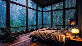 Sounds Rain and Thunder on Window  Natural Rain Sound Relax, Study, Reduce Stress, White Noise