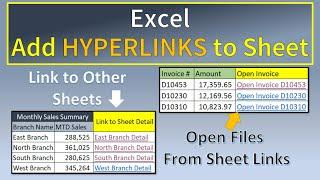 Excel Hyperlink Function