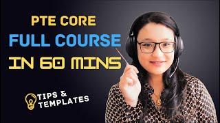 PTE Core Full course | Tips, templates and tricks | Canadian immigration requirement | Best PTE